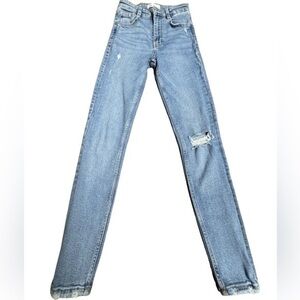 2/$15 Zara Ripped Blue Denim Jeans Size 2